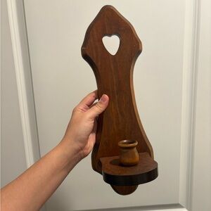 vintage heart cutout wall sconce